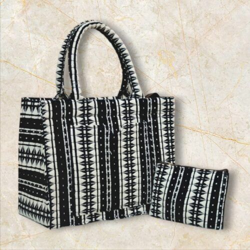 Kaala Ikkat Bag