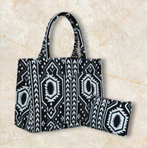 Black And White Tote Bag