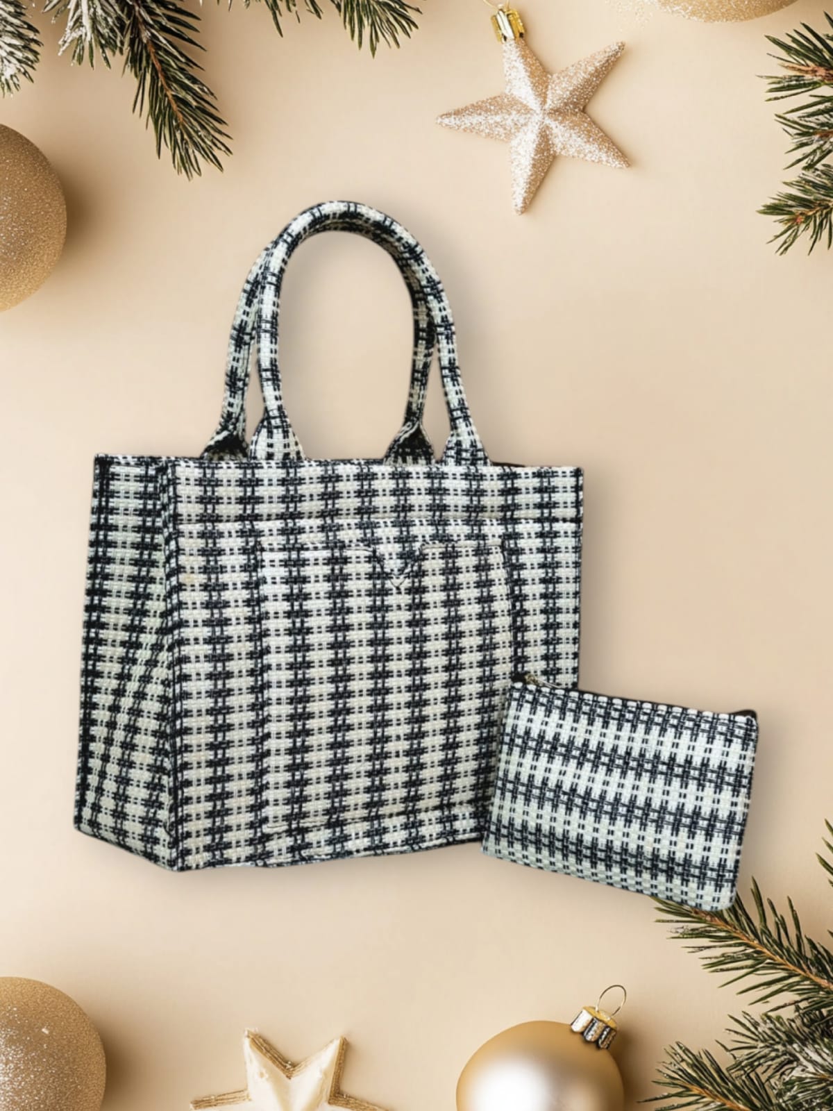 3D Half White With Black Bag