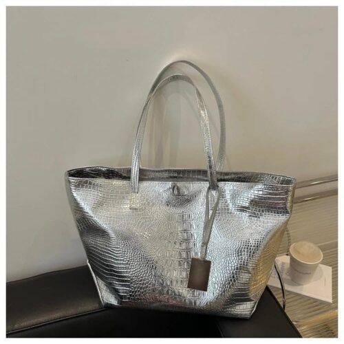Shinny grey bag