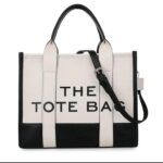 Trendy Tote Bag With Sling - Cream