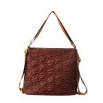 High Quilted Tote/Crossbody Bag