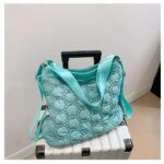 High Quilted Tote/Crossbody Bag