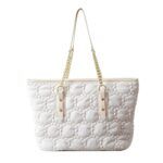 Premium Quilted bag white
