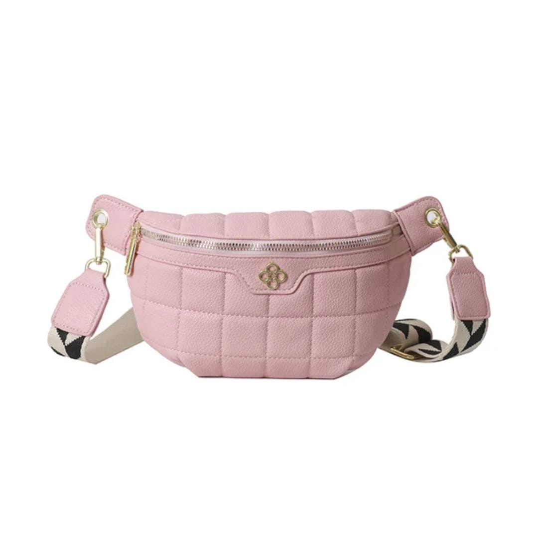 unisex crossbody bag pink